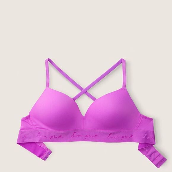 Victoria Secret PINK
Wear Everywhere Wireless Push-Up Bra BLACK 36DD Nwt - Picture 4 of 7